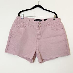 City Chic Harley Corset Cutoff Shorts, Size 18 Blush Pink| NWOT
